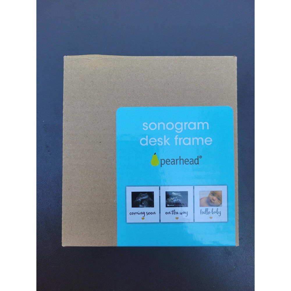 Pearhead Triple Sonogram Keepsake Frame Ultrasound Picture Frame Baby Shower ...